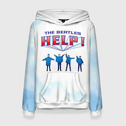 Толстовка-худи женская The Beatles Help!, цвет: 3D-белый