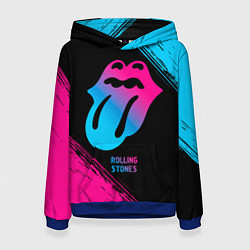 Женская толстовка Rolling Stones - neon gradient