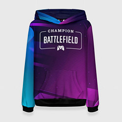 Женская толстовка Battlefield gaming champion: рамка с лого и джойст