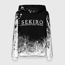 Толстовка-худи женская Sekiro арт, цвет: 3D-белый