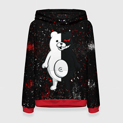 Толстовка-худи женская Monokuma paint, цвет: 3D-красный