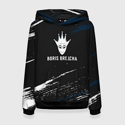 Толстовка-худи женская Boris Brejcha в маске краска, цвет: 3D-черный