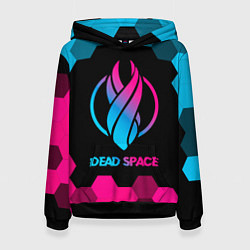 Толстовка-худи женская Dead Space - neon gradient, цвет: 3D-черный