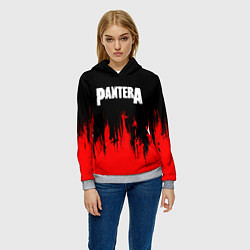 Толстовка-худи женская Pantera руки, цвет: 3D-меланж — фото 2