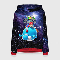 Толстовка-худи женская Super Mario Galaxy - Nintendo, цвет: 3D-красный