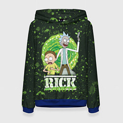 Женская толстовка Morty and Rick portal