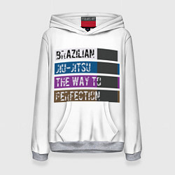 Толстовка-худи женская Jiu Jitsu Rank, цвет: 3D-меланж