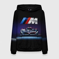 Толстовка-худи женская BMW M Performance Motorsport, цвет: 3D-черный
