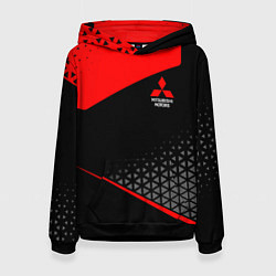 Толстовка-худи женская Mitsubishi - Sportwear, цвет: 3D-черный