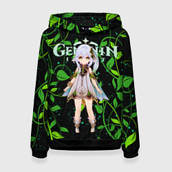 Толстовка-худи женская Нахида дендро архонт, цвет: 3D-черный