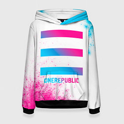 Женская толстовка OneRepublic neon gradient style