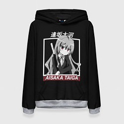 Толстовка-худи женская ToraDora Aisaka Taiga, цвет: 3D-меланж