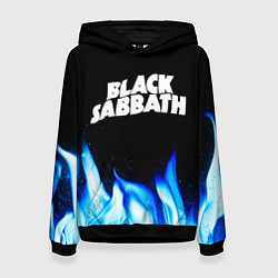 Женская толстовка Black Sabbath blue fire