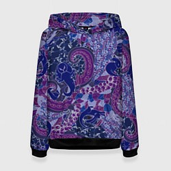 Толстовка-худи женская Морской кролик, цвет: 3D-черный