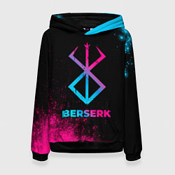 Толстовка-худи женская Berserk - neon gradient, цвет: 3D-черный