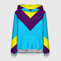 Толстовка-худи женская FIRM как в 80х, цвет: 3D-меланж