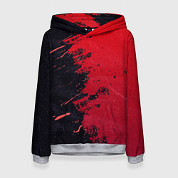 Женская толстовка Черное и красное