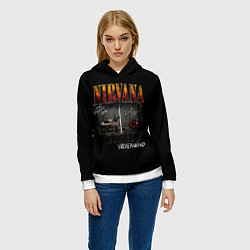 Толстовка-худи женская Nirvana heart shaped box, цвет: 3D-белый — фото 2