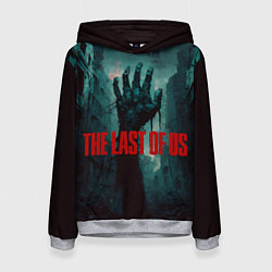 Толстовка-худи женская The last of us dead hand, цвет: 3D-меланж