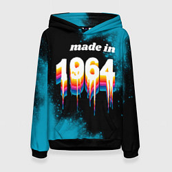 Женская толстовка Made in 1964: liquid art