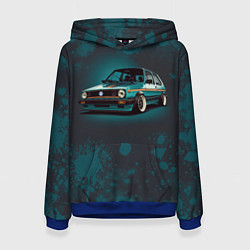 Толстовка-худи женская Golf Mk 1992, цвет: 3D-синий