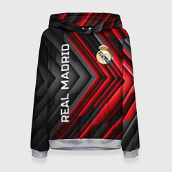 Толстовка-худи женская Real Madrid art, цвет: 3D-меланж