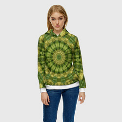 Толстовка-худи женская Изобилие и богатство, цвет: 3D-белый — фото 2