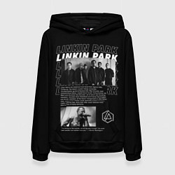 Толстовка-худи женская Linkin Park Chester Bennington, цвет: 3D-черный