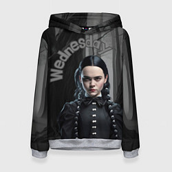 Женская толстовка Wednesday Addams в лесу