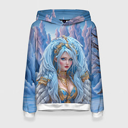 Толстовка-худи женская Crystal Maiden Dota2, цвет: 3D-белый