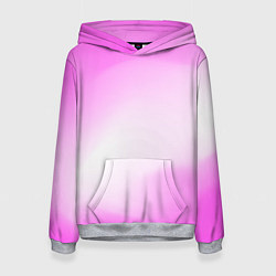 Толстовка-худи женская Градиент розовый, цвет: 3D-меланж