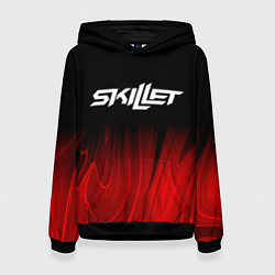 Женская толстовка Skillet red plasma