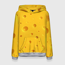 Женская толстовка Сырная текстура