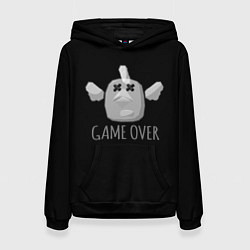 Толстовка-худи женская Chicken Gun Game over, цвет: 3D-черный