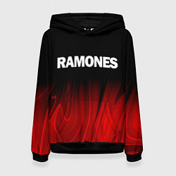 Женская толстовка Ramones red plasma
