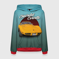 Женская толстовка Американский спорткар Chevrolet Corvette Stingray