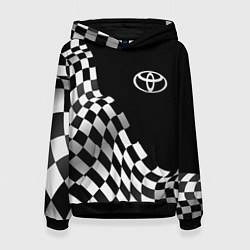 Женская толстовка Toyota racing flag