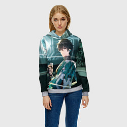 Толстовка-худи женская Дань Хэн в общем вагоне, цвет: 3D-меланж — фото 2