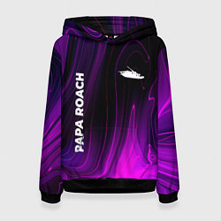 Толстовка-худи женская Papa Roach violet plasma, цвет: 3D-черный