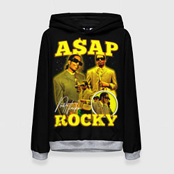 Толстовка-худи женская Asap Rocky, rapper, цвет: 3D-меланж