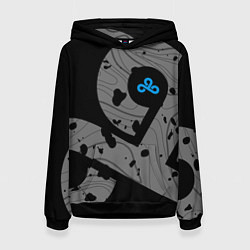 Толстовка-худи женская Форма Cloud 9 black, цвет: 3D-черный