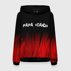 Женская толстовка Papa Roach red plasma