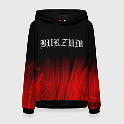 Толстовка-худи женская Burzum red plasma, цвет: 3D-черный