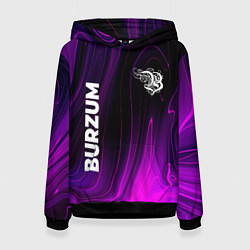 Толстовка-худи женская Burzum violet plasma, цвет: 3D-черный