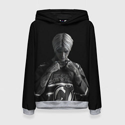 Толстовка-худи женская Lil Peep in the dark, цвет: 3D-меланж