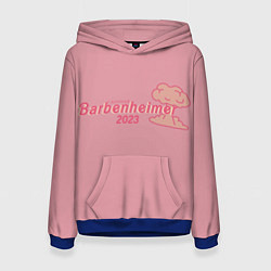 Толстовка-худи женская Barbenheimer PINK EDITION, цвет: 3D-синий