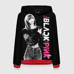 Толстовка-худи женская Blackpink Beautiful Lisa, цвет: 3D-красный