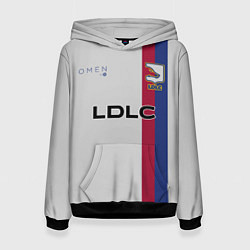 Толстовка-худи женская LDLC OL форма, цвет: 3D-черный