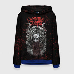Толстовка-худи женская Cannibal Corpse art, цвет: 3D-синий