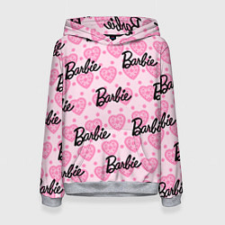 Толстовка-худи женская Логотип Барби и розовое кружево, цвет: 3D-меланж